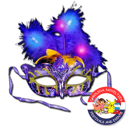LIGHT-UP FEATHER MASK