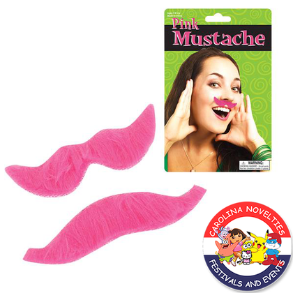 3.5" PINK MUSTACHES 