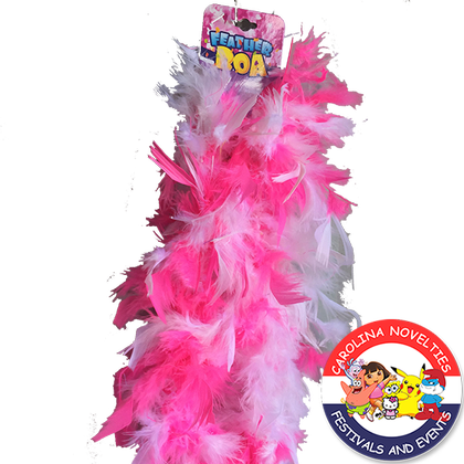 6' 60g PINK WHITE FEATHER BOA