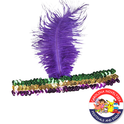 MARDI GRAS SEQUIN FLAPPER HEADBAND