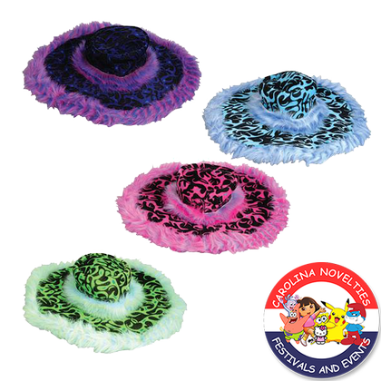 ASSORTED FUR TRIM FLAME SHOW DADDY HAT 