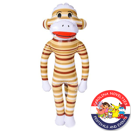 24" BROWN SOCK MONKEY INFLATE 