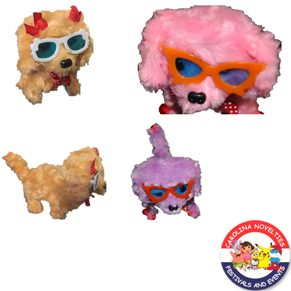 FLASHING, WALKING, BARKING DOG
